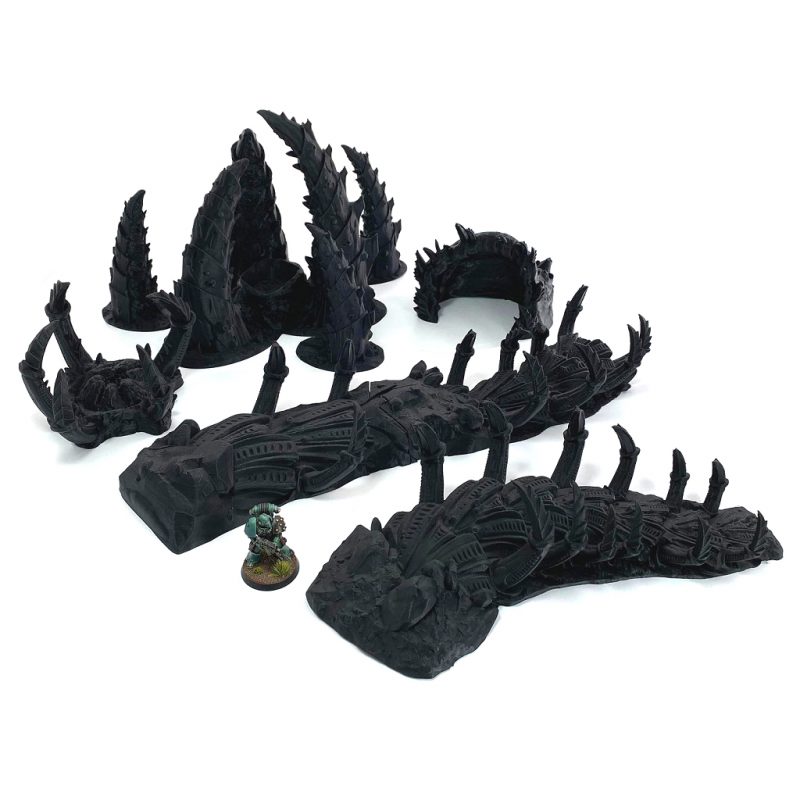 Txarli Factory Monster Maw Tyranid like Terrain 40k Stargrave Sci Fi ...