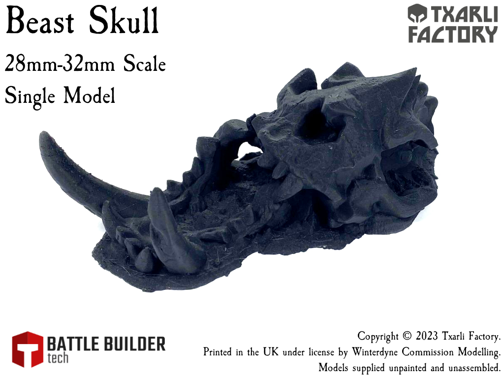 Txarli Factory Gigantic Bones Terrain - Beast Skull suits Warhammer / The Old...