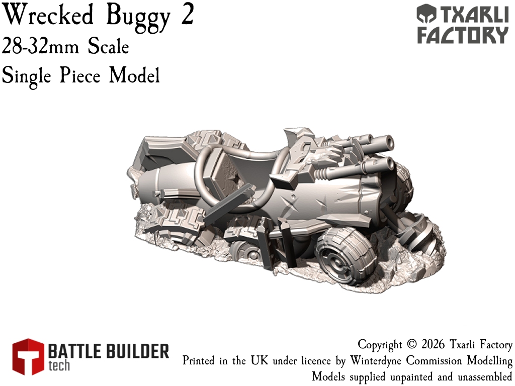 Txarli Factory Wrecked Ork Buggies - Suits Warhammer 40k, Stargrave, One Page Rules etc. - Image 5