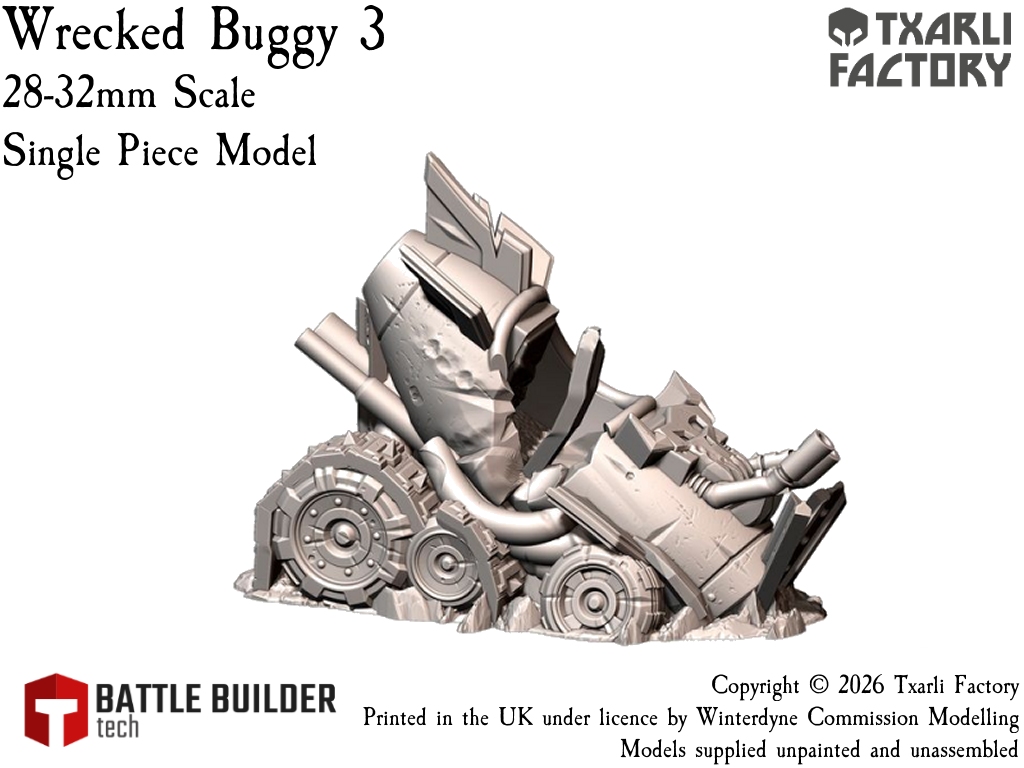 Txarli Factory Wrecked Ork Buggies - Suits Warhammer 40k, Stargrave, One Page Rules etc. - Image 7