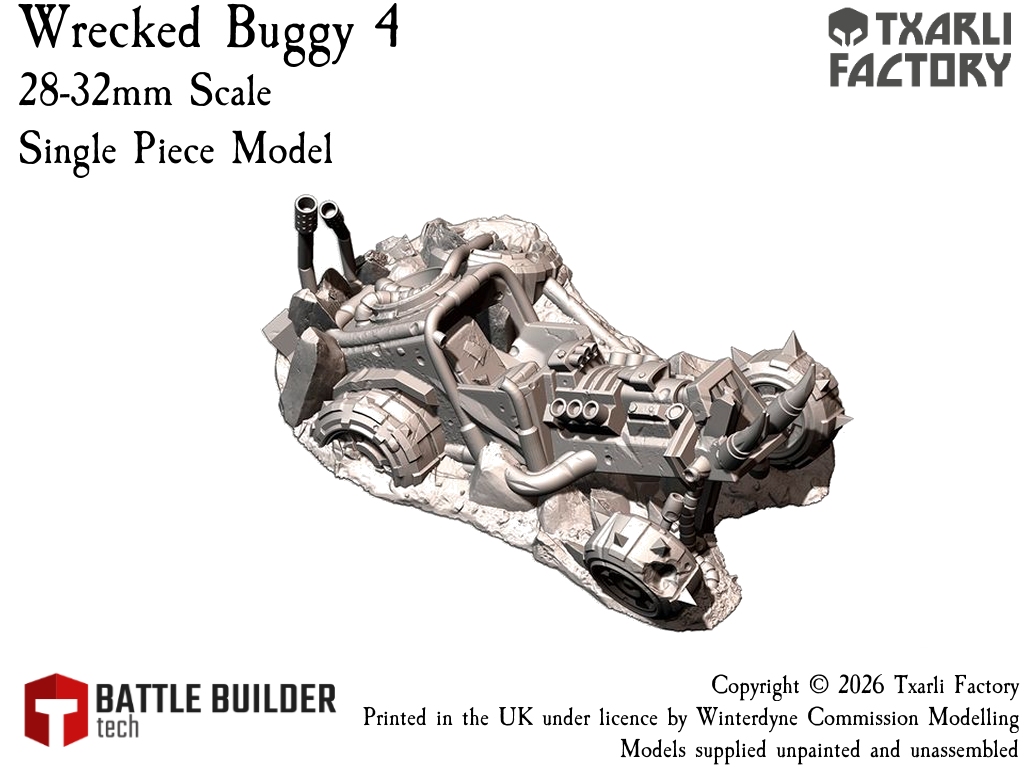 Txarli Factory Wrecked Ork Buggies - Suits Warhammer 40k, Stargrave, One Page Rules etc. - Image 9