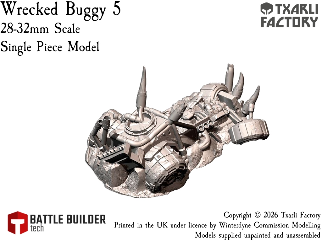 Txarli Factory Wrecked Ork Buggies - Suits Warhammer 40k, Stargrave, One Page Rules etc. - Image 11