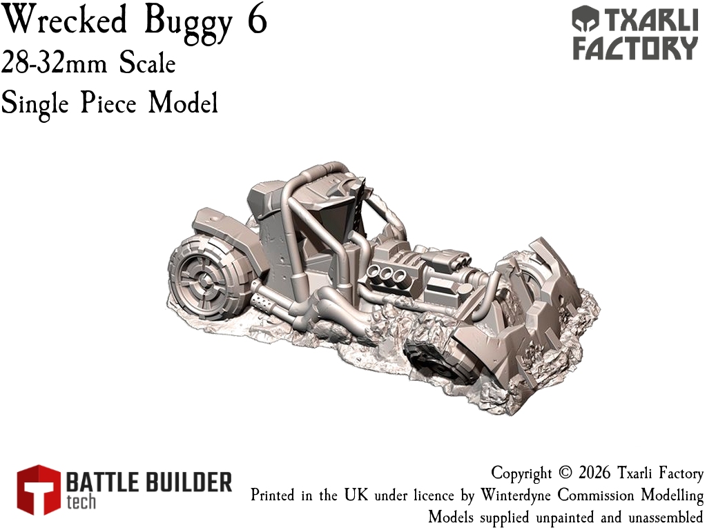 Txarli Factory Wrecked Ork Buggies - Suits Warhammer 40k, Stargrave, One Page Rules etc. - Image 13