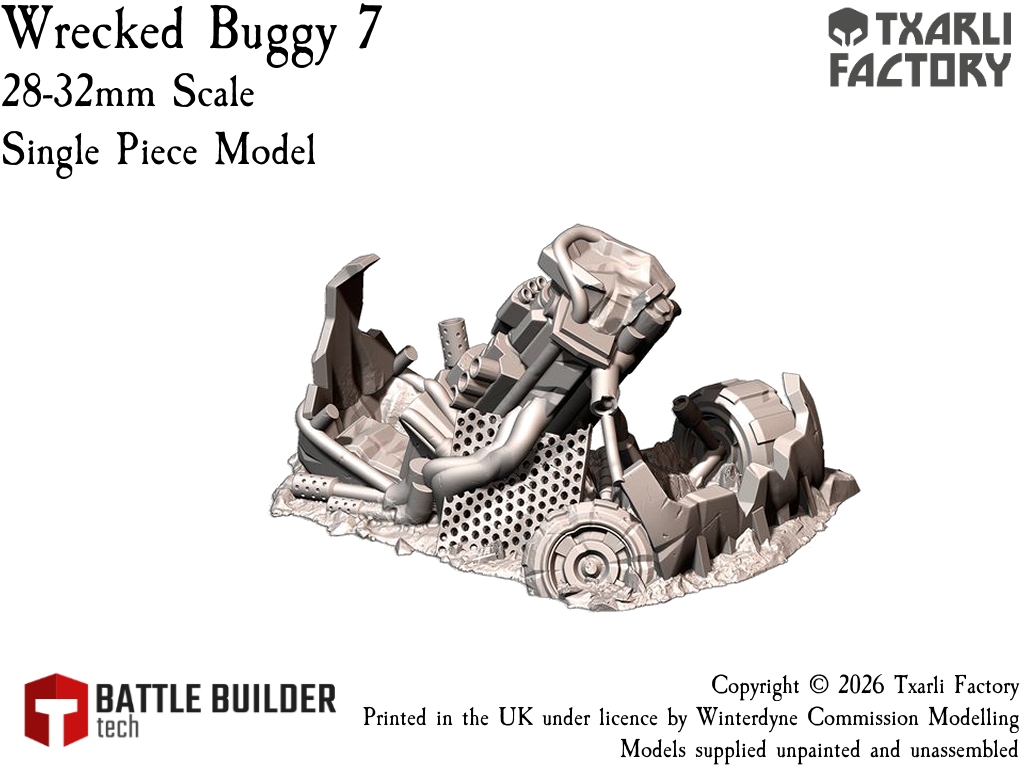 Txarli Factory Wrecked Ork Buggies - Suits Warhammer 40k, Stargrave, One Page Rules etc. - Image 15