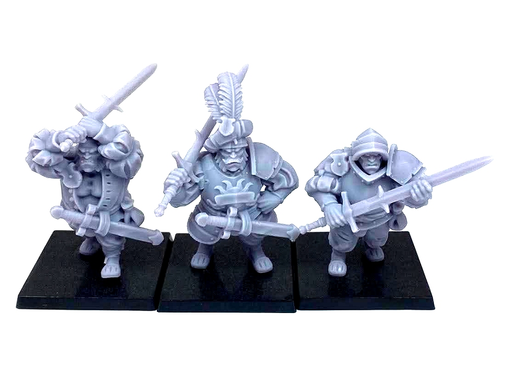 Highlands Miniatures Ogres with Zweihanders - Sunland Empire of Men - suits Warhammer, Kings of War, The Old World etc. - Image 2